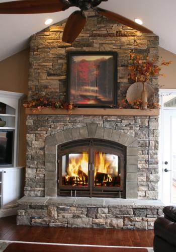 Indoor Outdoor Wood Fireplace | See-Thru Fireplaces | Acucraft