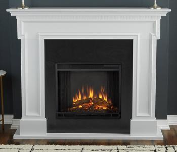 Amazon.com: Real Flame 5010E-W Thayer Electric Fireplace, White ...