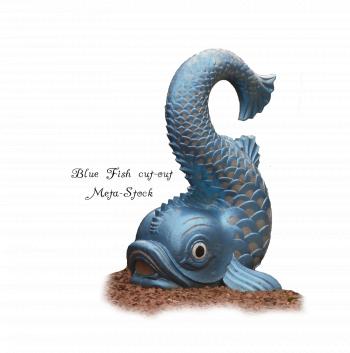 Blue Stone Fish Statue PNG by Meta-Stock on DeviantArt
