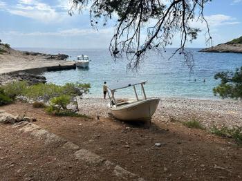 Fisherman and the sea in Croatia