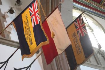 Flags in the North Transept