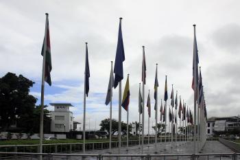 Flags, Paramaribo, Suriname