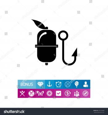Fishing Float Hook Stock Vector 675124006 - Shutterstock