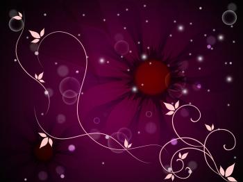 Flower Background Means Bud Blossom And Grow