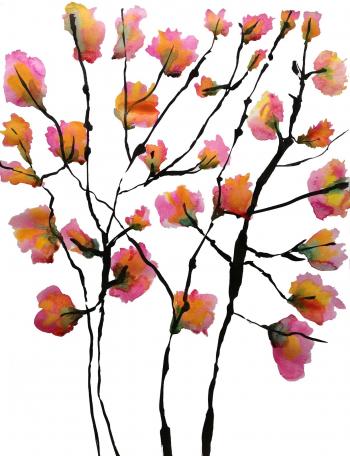 Deborah Velásquez: May Flower Challenge Day Fifteen • Twigs and Blossoms