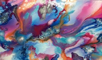 Acrylic Abstract Art Painting Ideas, Fluid Paint Techniques Examples ...