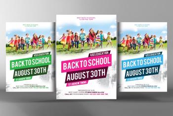 Back to School Flyer Template ~ Flyer Templates ~ Creative Market