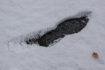 Footstep on the Ice