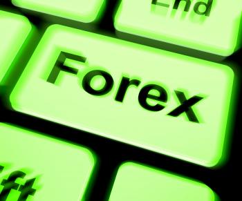 Forex Keyboard Shows Foreign Exchange Or Currency