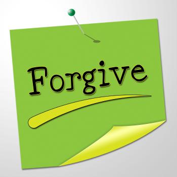 Forgive Note Indicates Let Off And Absolve