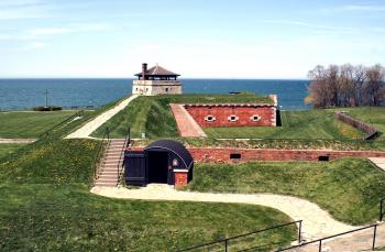 Fort Niagara State Park, a New York park located near Buffalo, Grand ...