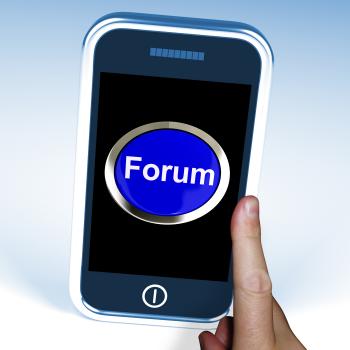Forum Button On Mobile Shows Social Media Or Information
