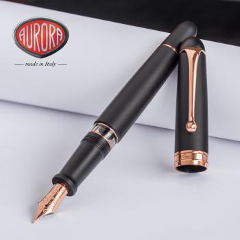 Aurora 88 Satin Black Fountain Pen - The Nibsmith