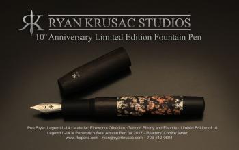 Beautiful handmade fountain pens; Luxurious handmade rollerball pens