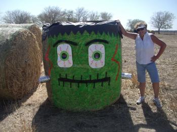 Halloween Hay Bales | Yep, I'm a farm girl | Pinterest | Hay bales ...