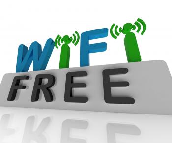 Free W-ifi Shows Web Connection And Mobile Hotspots