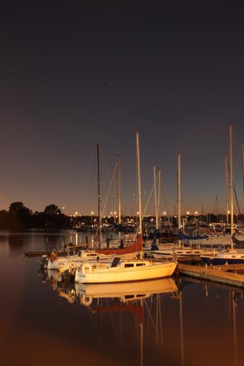 Frenchmans Bay at night