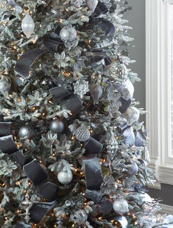 Frosted Fraser Fir Narrow Artificial Christmas Tree | Balsam Hill