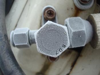 Frosted valve