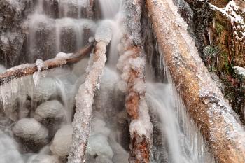 Frozen Avalon Falls - HDR