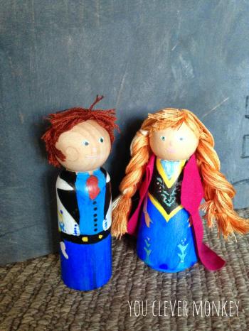 DIY Frozen Peg People | you clever monkey