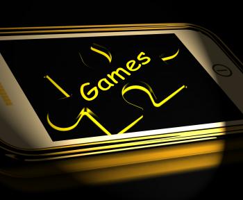 Games Smartphone Displays Internet Gaming And Entertainment