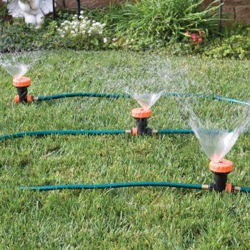 Amazon.com : 3 in 1 Portable Sprinkler System with 5 Spray Settings ...