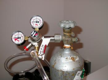 Gasholder with meters