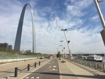 The trail starts near the Gateway Arch in downtown., St. Louis ...