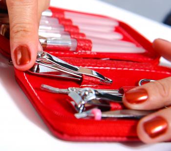 Getting Nail Clippers From A Manicure Set