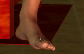 Sitting on a giant foot. by Tinybr on DeviantArt