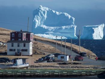 Giant iceberg spotted off the coast of Newfoundland, Canada ...