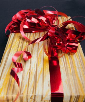 Gift with ribbon