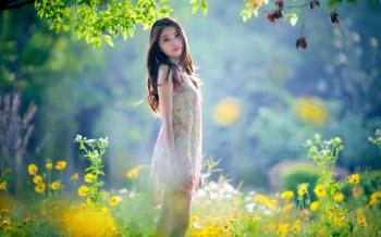 Girl Nature Wallpaper #7020109