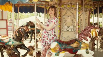 Girl on Carousel