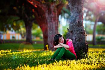 Girl on the Grass