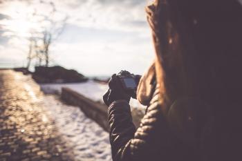 Girl Taking Photographs with her DSLR Free Stock Photo Download ...