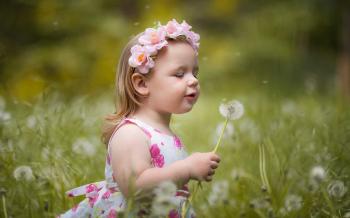 Cute Baby Girl With Flowers Babies Wallpaper Widescreen Hd Of ...