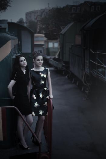 Girls at the Station