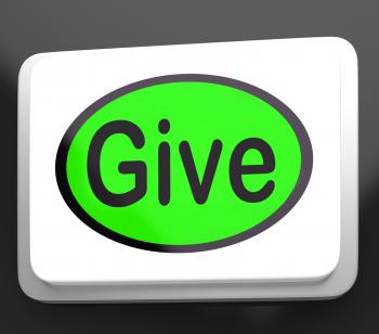 Give Button Means Bestowed Allot Or Grant
