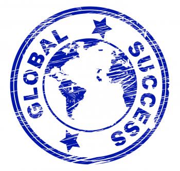 Global Success Means Resolution Victory And Winner