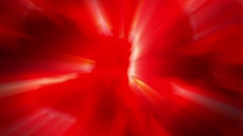 Glowing Red Electric Fractal Plasma Rotating Abstract Motion ...