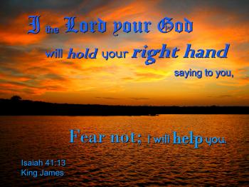 God Holds Hand