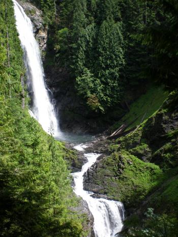 File:View of the Wallace Falls, Middle Falls, at Wallace Falls State ...
