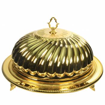 MIRAGE Gold Stainless Steel Serving Platter / Cloche - 10 Strawberry ...