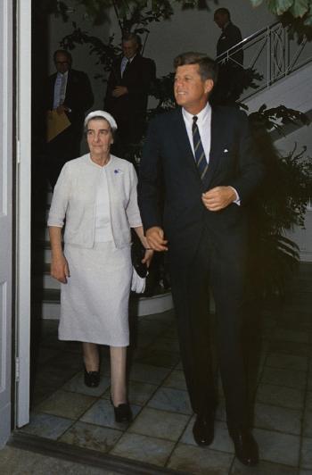 Golda Meir with Kennedy