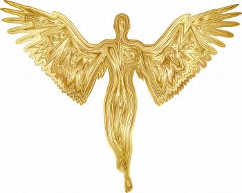 Angel Silhouette Gold Icons PNG - Free PNG and Icons Downloads
