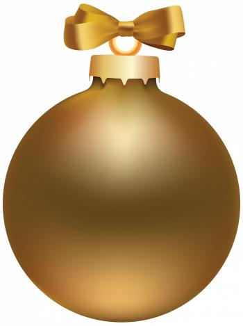 Golden Style Christmas Ball PNG Clipart - Best WEB Clipart