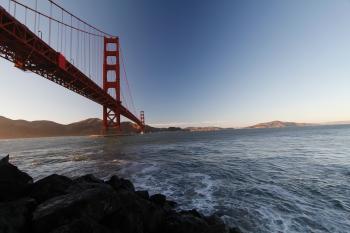 Golden Gate Bridge over Water