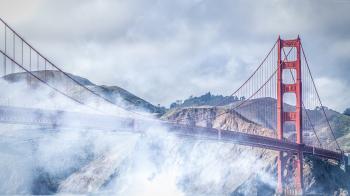 San Francisco, 4k, 5k wallpaper, Golden Gate, USA, fog, bridge ...